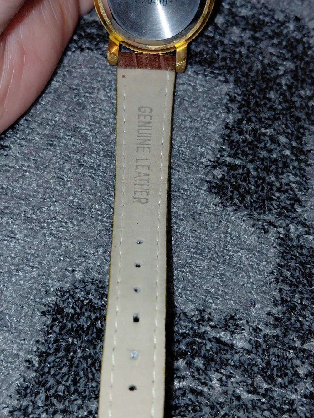 Vintage Marcel Drucker $10 Gold Eagle Coin Watch Leather Strap 90s Americana CC